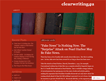 Tablet Screenshot of clearwriting4u.com